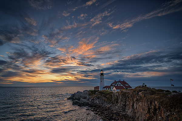 October Sunrise at Portland Head by Rick Berk October Sunrise at Portland Head by Rick Berk